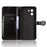 For Doogee Note 59 Pro  /  Note 59 Wallet Case Dot Pattern Imprint PU Leather Phone Cover - Black - 4
