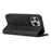 For iPhone 14 Pro Calf Texture PU Leather Wallet Case Magnetic Auto-absorbed Shockproof Flip Stand Cover - Black - 4