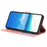 For iPhone 14 Wallet Case Rose Pattern Imprinted Leather Flip Stand Phone Cover - Rose Gold - 2