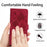 For iPhone 14 Pro Max Wallet Case Rose Pattern Imprinted Leather Flip Stand Phone Cover - Red - 4