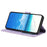 For iPhone 16 Pro Max Wallet Case Rose Pattern Imprinted Leather Flip Stand Phone Cover - Light Purple - 2