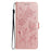 For Samsung Galaxy S24 Ultra Wallet Case Rose Pattern Imprinted Leather Flip Stand Phone Cover - Rose Gold - 7