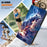 For iPhone 16 Pro Max Leather Case Pattern Printing Wallet Stand Anti Drop Phone Cover - Thunder Tiger - 5