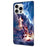 For iPhone 16 Pro Max Leather Case Pattern Printing Wallet Stand Anti Drop Phone Cover - Thunder Tiger - 7