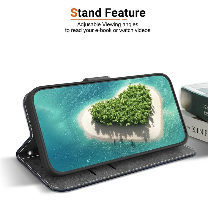 For Samsung Galaxy S25 Ultra Leather Case Pattern Printing Wallet Stand Anti Drop Phone Cover - Thunder Tiger - 3