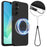 For Samsung Galaxy A26 5G Case Magnetic Case Anti-Drop Liquid Silicone Phone Cover - Black - 1