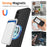 For Samsung Galaxy A26 5G Case Magnetic Case Anti-Drop Liquid Silicone Phone Cover - Black - 3