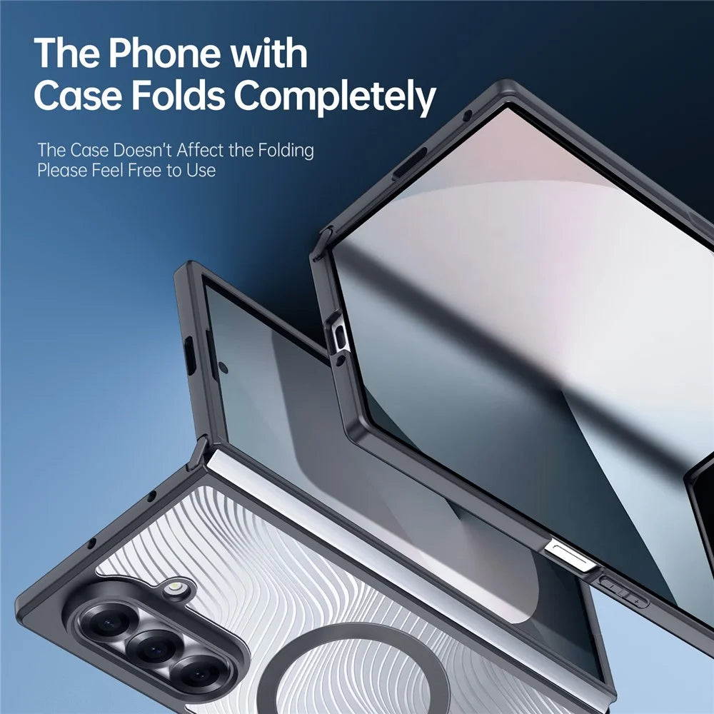 DUX DUCIS For Samsung Galaxy Z Fold7 5G Case  Aimo Series Magnetic Case PC+TPU Slim Cover (REACH Certification) - Black - 7