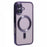 WANLONFENG For iPhone 16 Plus Magnetic Case  Full Protection Electroplated TPU Cover with Tempered Glass - Dark Purple - 2