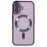 WANLONFENG For iPhone 16 Plus Magnetic Case  Full Protection Electroplated TPU Cover with Tempered Glass - Dark Purple - 4
