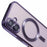 WANLONFENG For iPhone 16 Plus Magnetic Case  Full Protection Electroplated TPU Cover with Tempered Glass - Dark Purple - 7