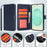 For Samsung Galaxy A26 5G Case RFID Blocking Flip Leather Phone Cover with Wrist Strap - Blue - 6