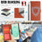 For Samsung Galaxy A25 5G (Global) (161.0mm) Case RFID Blocking Flip Leather Phone Cover with Wrist Strap - Orange - 5
