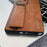 SOFFNI For Samsung Galaxy S24 Ultra Case Wrist Strap Kickstand Litchi Texture Leather Back Cover - Black - 6