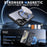 For Samsung Galaxy S24 FE Magnetic Case Kickstand TPU + Acrylic Phone Cover - Black - 2