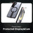 For Samsung Galaxy S24 FE Magnetic Case Kickstand TPU + Acrylic Phone Cover - Black - 4
