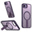 For iPhone 17e / 16e Case Compatible with MagSafe Kickstand TPU + Acrylic Phone Cover - Dark Purple - 1