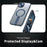 For iPhone 14 / 13 Case Compatible with MagSafe Kickstand TPU + Acrylic Phone Cover - Blue - 4