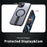 For iPhone 14 Plus Case Compatible with MagSafe Kickstand TPU + Acrylic Phone Cover - Black - 4