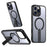 For iPhone 14 Pro Max Case Compatible with MagSafe Kickstand TPU + Acrylic Phone Cover - Black - 1