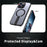 For iPhone 14 Pro Max Case Compatible with MagSafe Kickstand TPU + Acrylic Phone Cover - Black - 4