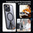 For iPhone 14 Pro Max Case Compatible with MagSafe Kickstand TPU + Acrylic Phone Cover - Black - 6