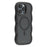 For iPhone 15 Pro Max Case Compatible with MagSafe TPU + PC Phone Back Cover Skin Touch Wave Shape - Black - 1