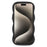 For iPhone 15 Pro Max Case Compatible with MagSafe TPU + PC Phone Back Cover Skin Touch Wave Shape - Black - 2