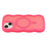 For iPhone 15 Case Compatible with MagSafe TPU + PC Phone Back Cover Skin Touch Wave Shape - Rose - 4