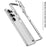 For Samsung Galaxy S23 Ultra Bumper Cases Metal Frame Heat Dissipation Cover with Camera Lens Protector - Black - 7