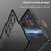 For ZTE nubia Redmagic 10 Air 5G Case Metal Frame Matte PC Back Phone Cover with Snap Button - Black - 3