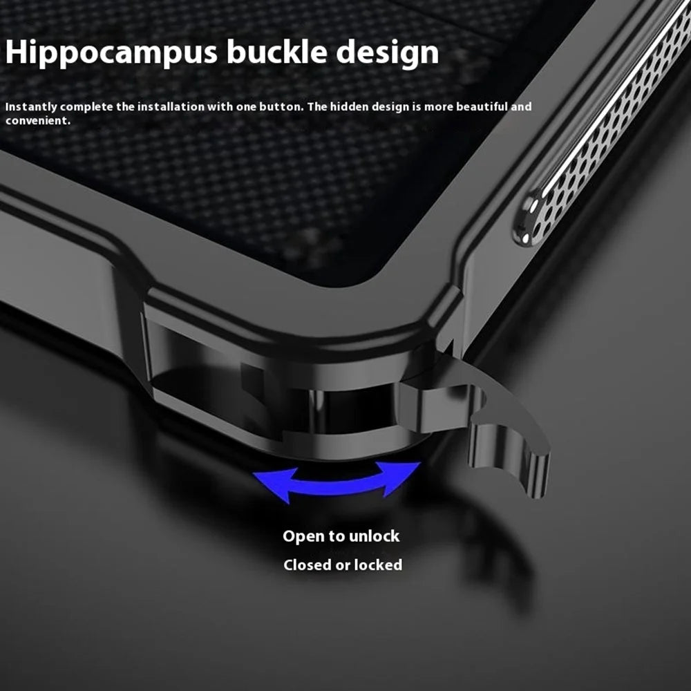 Bumper Cases For ZTE nubia Red Magic 10 Pro+ 5G  /  10 Pro 5G Metal Frame Heat Dissipation Cover with Lens Protector - Black - 3