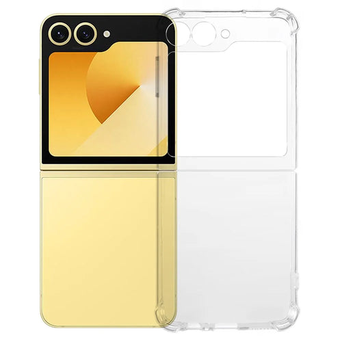 KALEBOL For Samsung Galaxy Z Flip7 FE 5G / Z Flip6 5G Case 1.5mm TPU Transparent Anti-Drop Phone Cover - 1