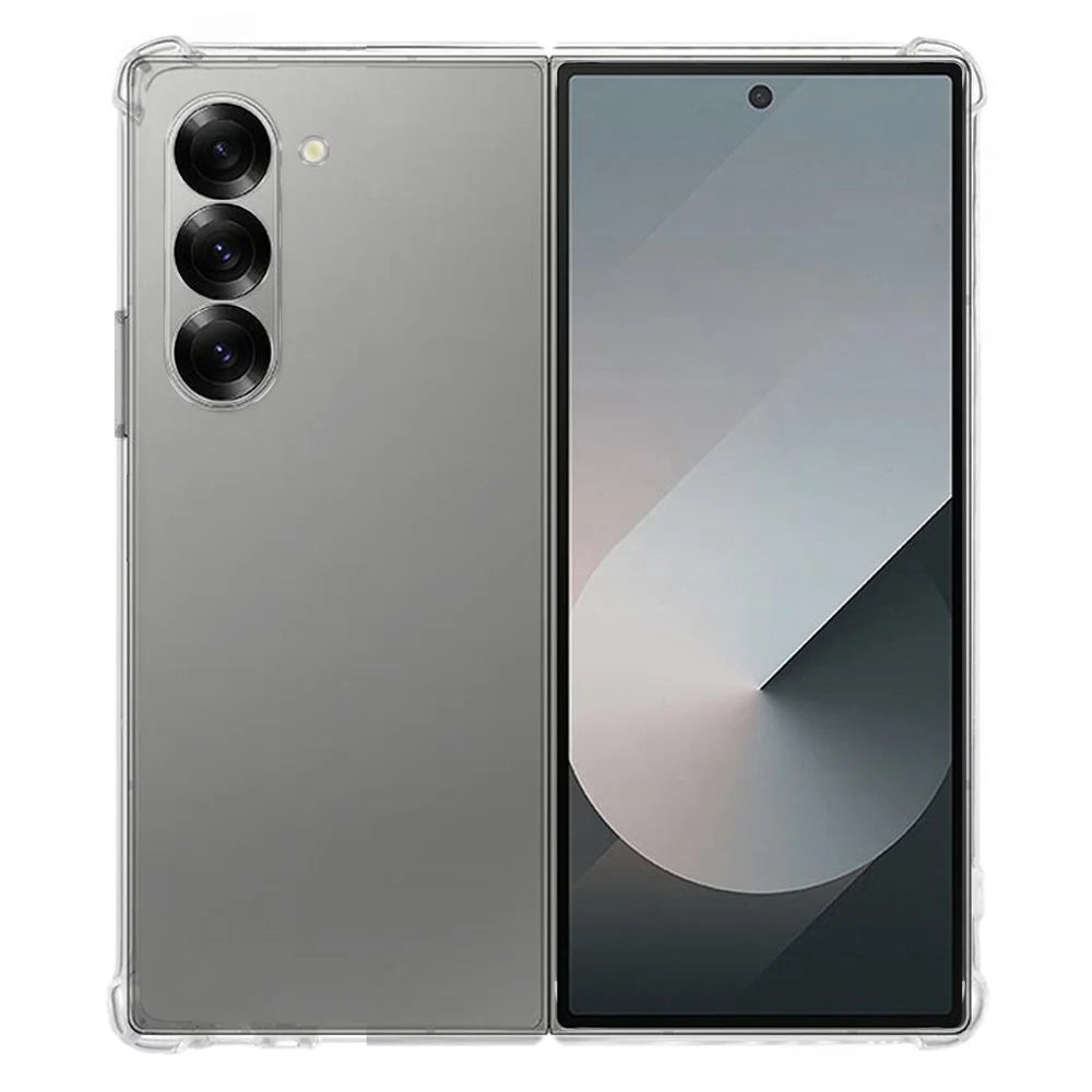 KALEBOL For Samsung Galaxy Z Fold6 5G Case 1.5mm TPU Transparent Anti-Drop Phone Cover - 1