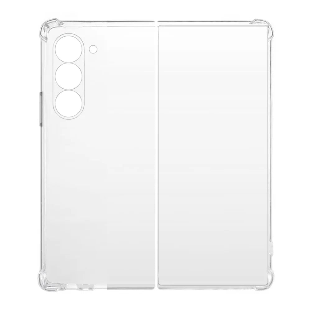 KALEBOL For Samsung Galaxy Z Fold6 5G Case 1.5mm TPU Transparent Anti-Drop Phone Cover - 2