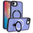 For iPhone 17e / 16e Case Compatible with MagSafe TPU + Acrylic Matte Phone Back Cover with Kickstand - Dark Purple - 1