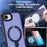 For iPhone 17e / 16e Case Compatible with MagSafe TPU + Acrylic Matte Phone Back Cover with Kickstand - Dark Purple - 4