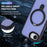 For iPhone 17e / 16e Case Compatible with MagSafe TPU + Acrylic Matte Phone Back Cover with Kickstand - Dark Purple - 5