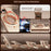 For iPhone 16 Pro Max Case PU Covered Metal Boardless Phone Back Cover with Kickstand - Desert Gold - 3