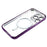 WANLONFENG For iPhone 11 Pro Magnetic Case  Full Protection Electroplated TPU Cover with Tempered Glass - Dark Purple - 4