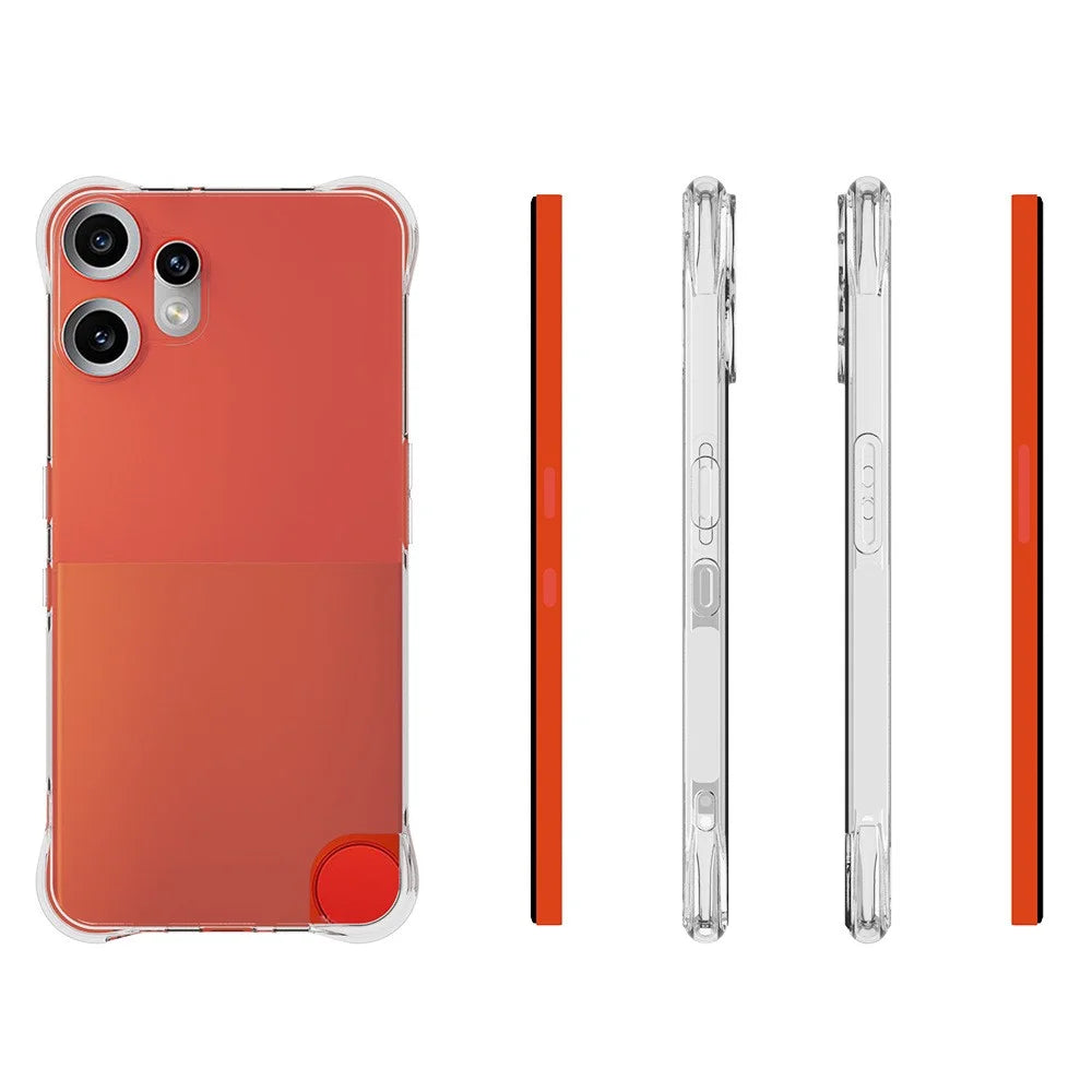 WANLONFENG For Nothing CMF Phone 2 Pro TPU Case  WL2 Series 2.0mm Phone Cover with 2Pcs Tempered Glass Films - Transparent - 2