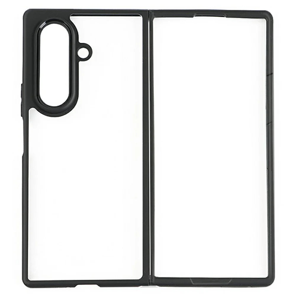 For Samsung Galaxy Z Fold7 5G Case Shockproof PC + TPU Clear Back Phone Cover - 1