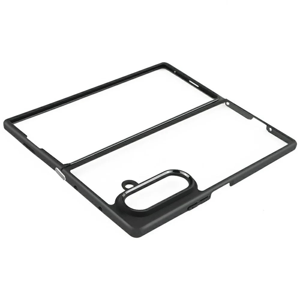 For Samsung Galaxy Z Fold7 5G Case Shockproof PC + TPU Clear Back Phone Cover - 4