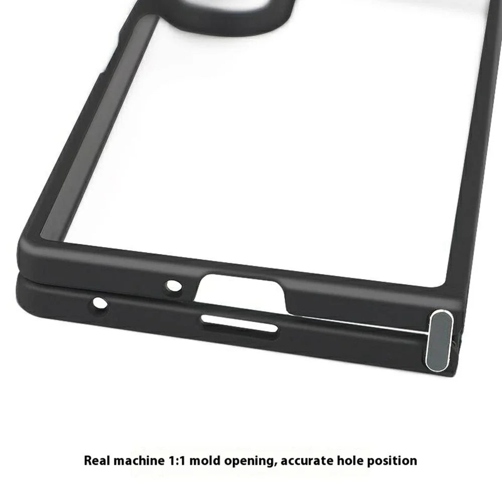 For Samsung Galaxy Z Fold7 5G Case Shockproof PC + TPU Clear Back Phone Cover - 5