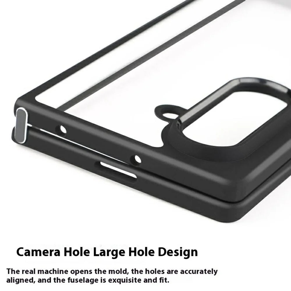 For Samsung Galaxy Z Fold7 5G Case Shockproof PC + TPU Clear Back Phone Cover - 6