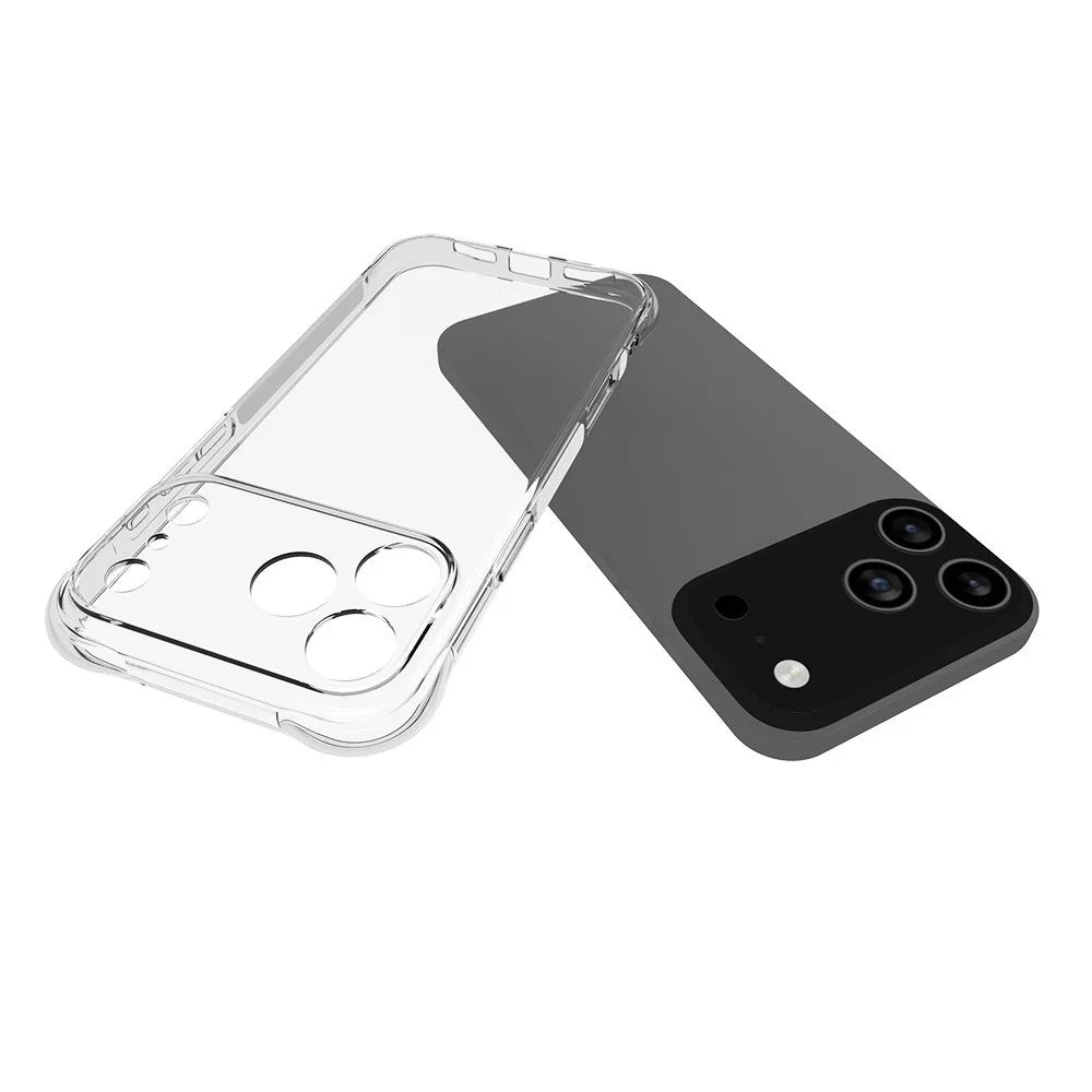 WANLONFENG For iPhone 17 Pro Max TPU Case  WL2 Series 2.0mm Phone Cover with 2Pcs Tempered Glass Films - Transparent - 4