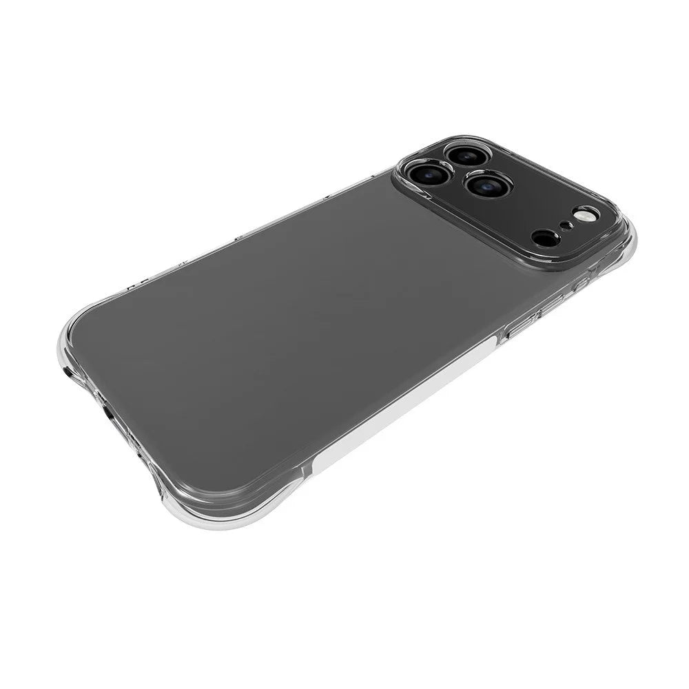 WANLONFENG For iPhone 17 Pro Max TPU Case  WL2 Series 2.0mm Phone Cover with 2Pcs Tempered Glass Films - Transparent - 5