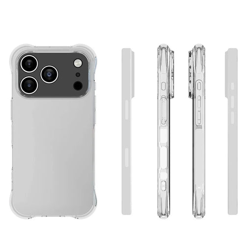 WANLONFENG For iPhone 17 Pro Case  WL Series 2.0mm TPU Phone Cover with Tempered Glass Film - Transparent - 2