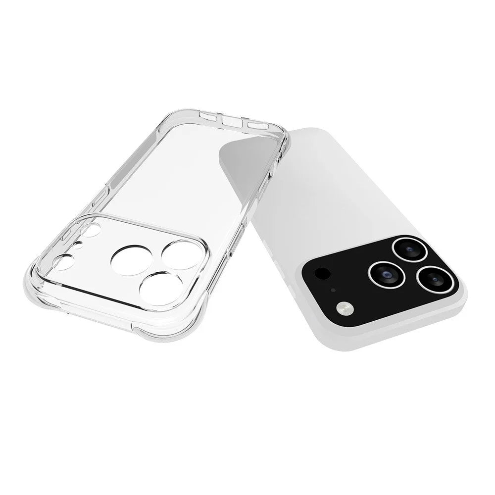 WANLONFENG For iPhone 17 Pro Case  WL Series 2.0mm TPU Phone Cover with Tempered Glass Film - Transparent - 5