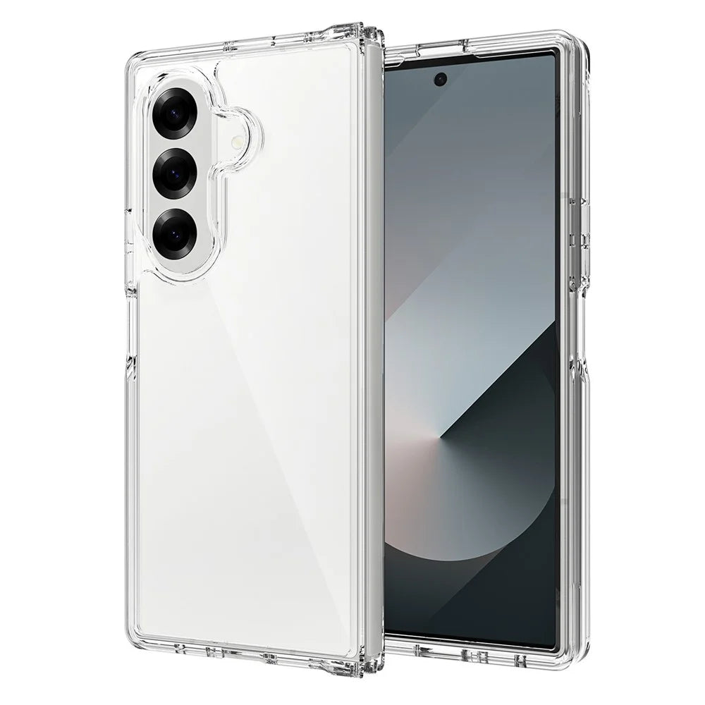 For Samsung Galaxy Z Fold7 5G Case TPU + Acrylic Clear Phone Cover, Integrated Design - 1